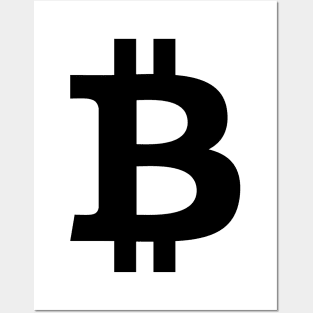 Bitcoin Logo Black - Crypto Posters and Art